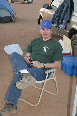 Andrew Goodwin resting between two ALL AZ ALL Nighters.