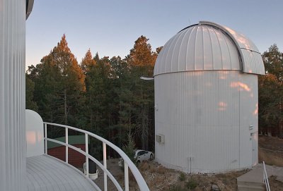 The Catalina Schmidt dome from the Kuiper 61 catwalk