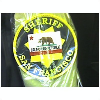 SF sheriff patch which failed to be approved for uniform gear