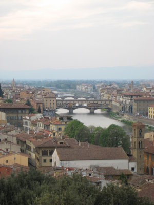 Bridges spanning the Arno River