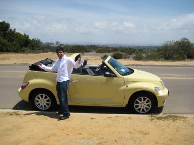Jay with the yellow PT Cruiser Drop Top