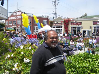 Dad at Cannery Row Block Party