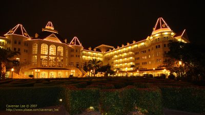 Disneyland Hotel at Night