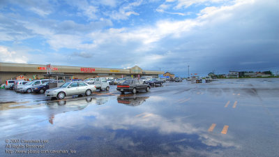 Car park reflection