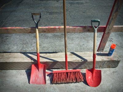 Shovels and Broom