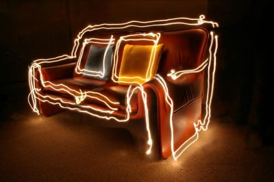 light drawing - sofa