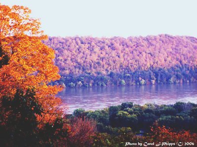 Autumn on the Ohio River.
