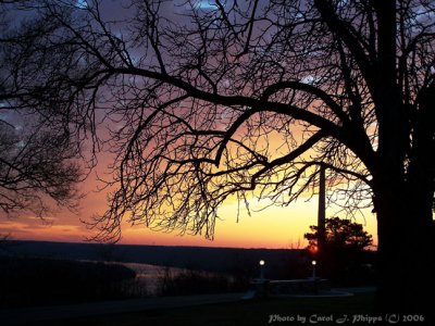 Sunset over the Ohio River.JPG