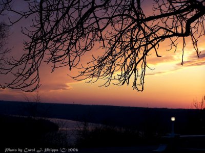 Sunset over the Ohio River.JPG