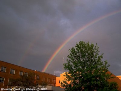 Rainbow covering KDH.