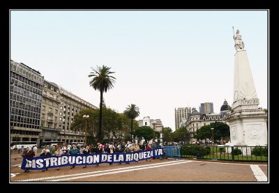 Manifestacin en la plaza de Mayo