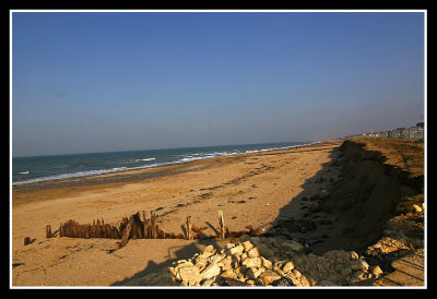 Gold beach, close to Arromanches