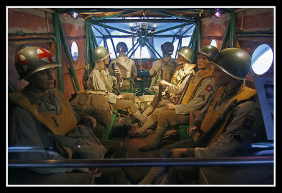 Sainte Mère Église, war museum: inside a waco glider