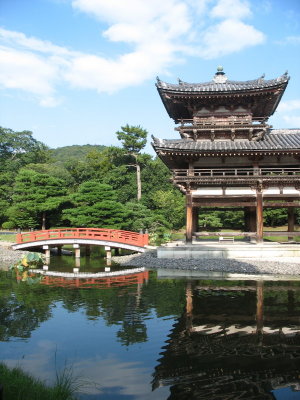 Footbridge and pavillion