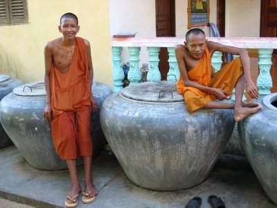 We met some very friendly monks