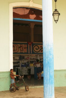 boy at shop