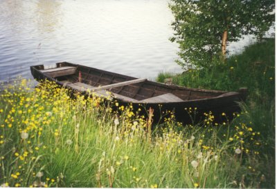 A boat, on rivershore, Jyskyjrvi 