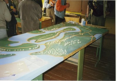 The map of Jyskyjrvi in the school