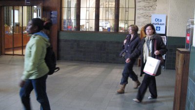 The Hall of the central railway station, Helsinki