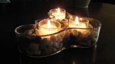 Candle Light in Summer Evening