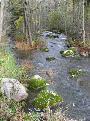 Stones by and in the river..