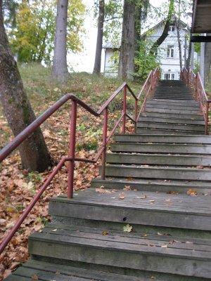 Stairs to  the Impivaara House,