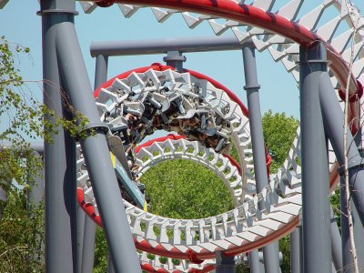 corkscrew rollercoaster