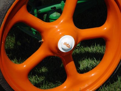 big orange wheel