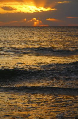 Sunset over water