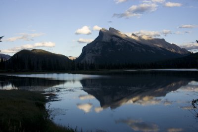 Mount Rundle reflected in Vermillion Lakes