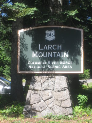 Larch Mountian Sign