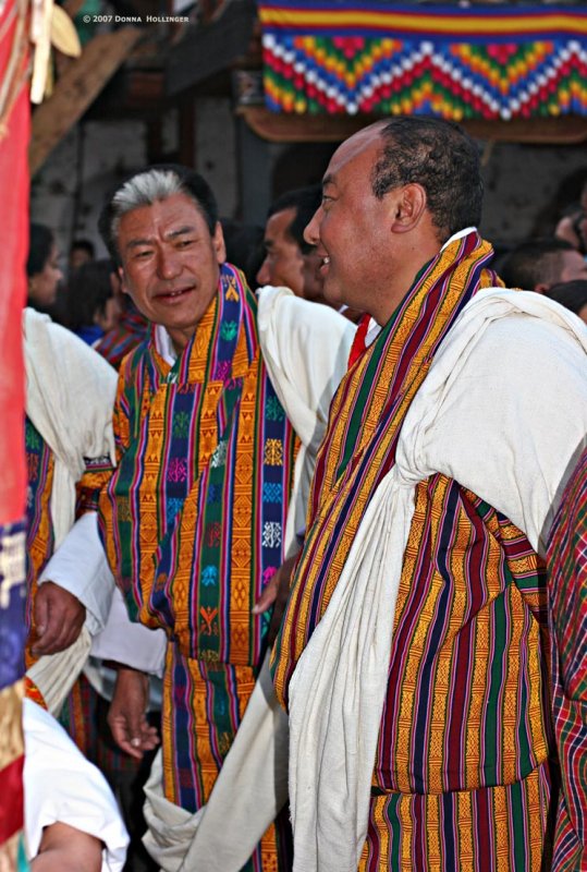 White shawl signifies notable status