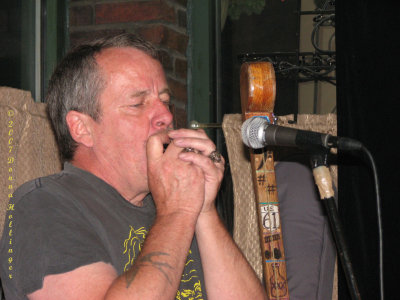 Robbie with harmonica