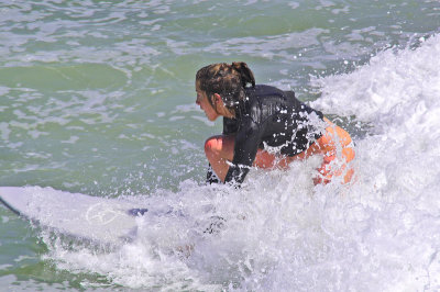 In front of wave