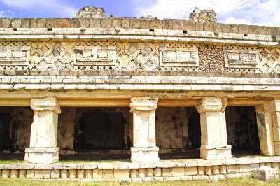 Square columns are Toltec influence