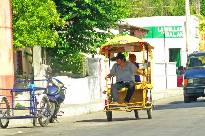 Iman. Charming town where tri-cycles are mode of transportation