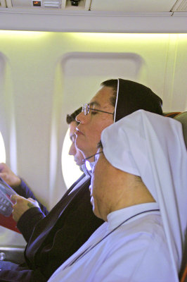 Knowing The Man above would not let harm come to his employees, felt safe on this flight