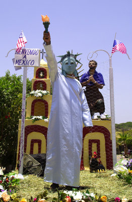 Local parade float in Las Palmas