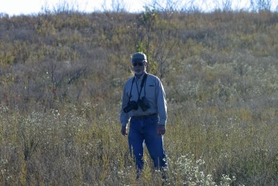 Dan Kendrick Checking Out a Distant Flock