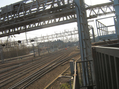 Crewe station from the North signal box.