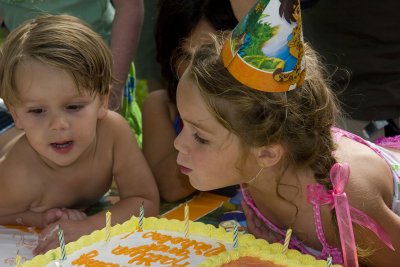 Kaitlyn & Nicholas' Birthday Party July 21, 2007