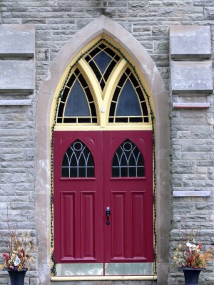 Church door in Port Credit....