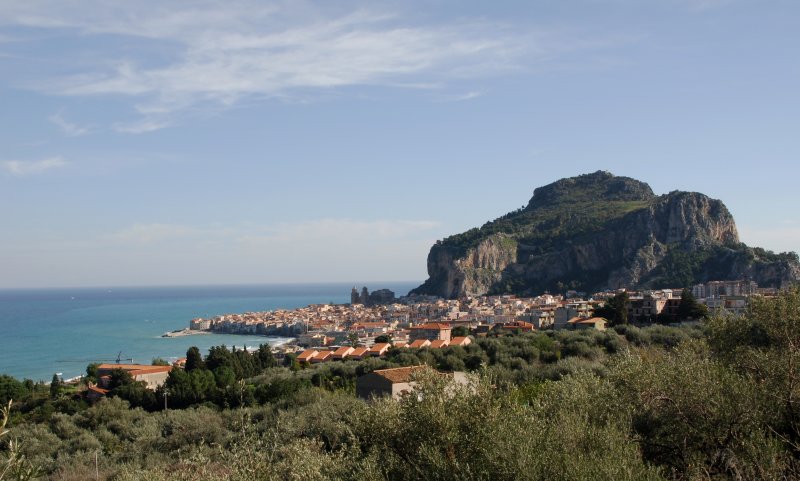 Cefalu in the Distance