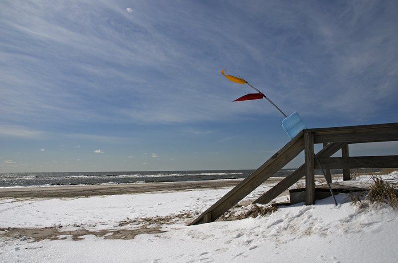 snow on fire island