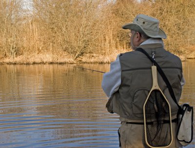 fishing in the lake