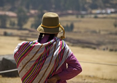 Woman in the Andes
