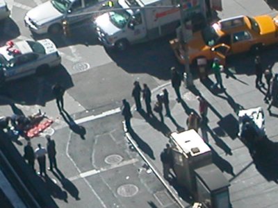 someone's on the ground