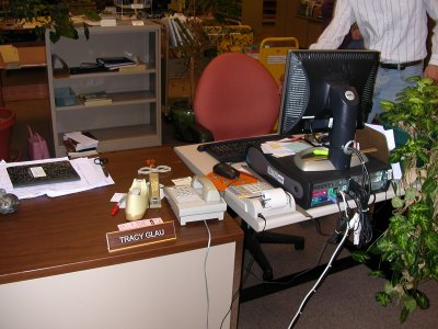 Tracy's desk