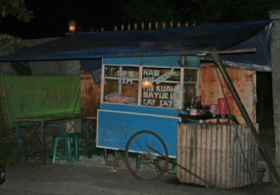 Typical balinese food stand