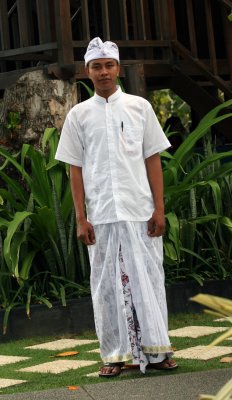 Traditional balinese man dress